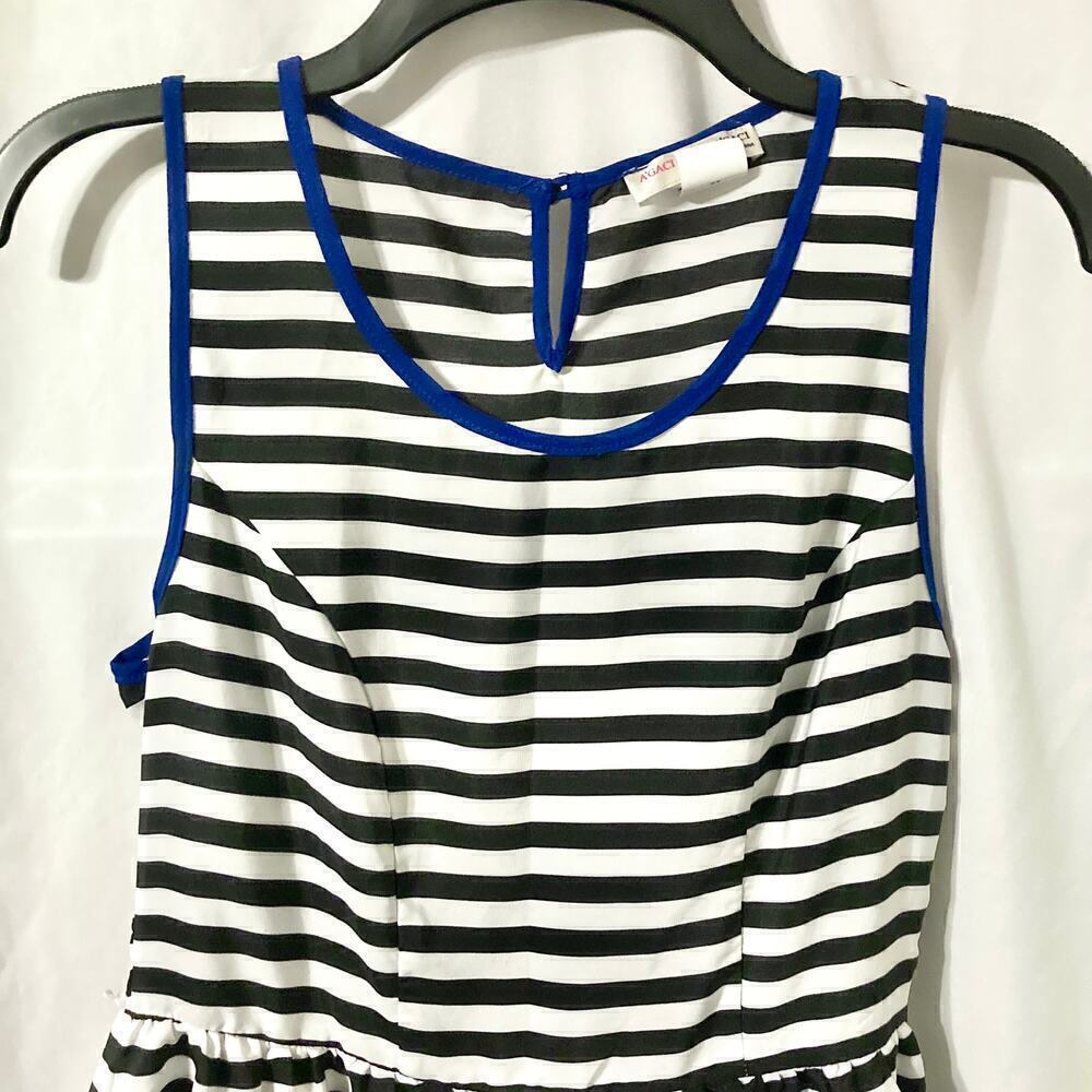 A'gaci Women's M Sleeveless Striped Dress - Picture 4 of 12